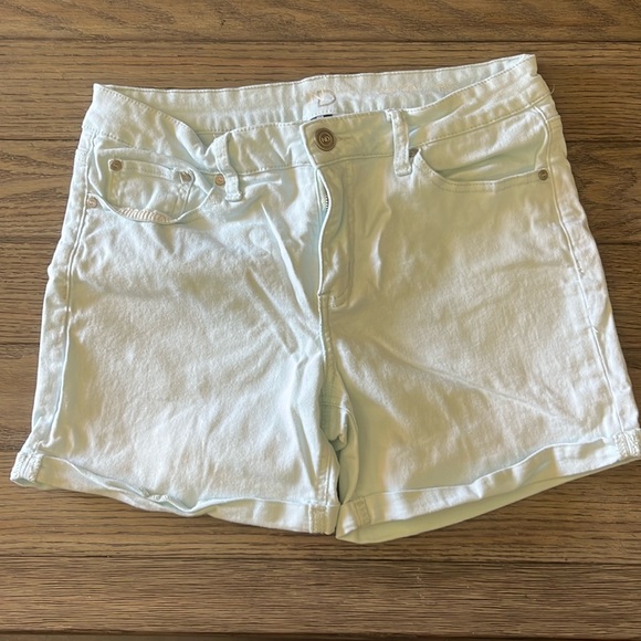 Pale Aqua Junior’s Shorts - Picture 1 of 4